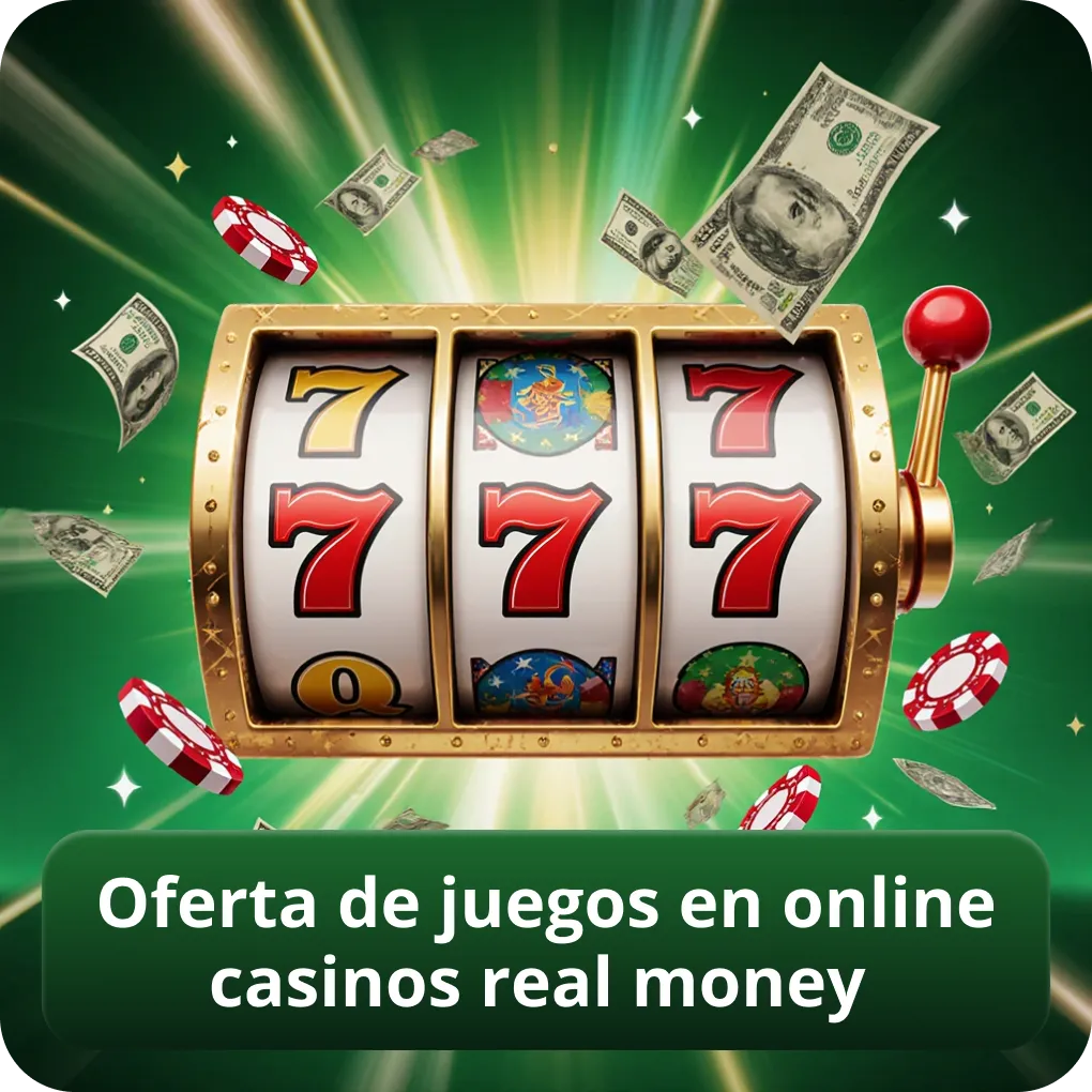 Oferta de juegos en online casinos real money
